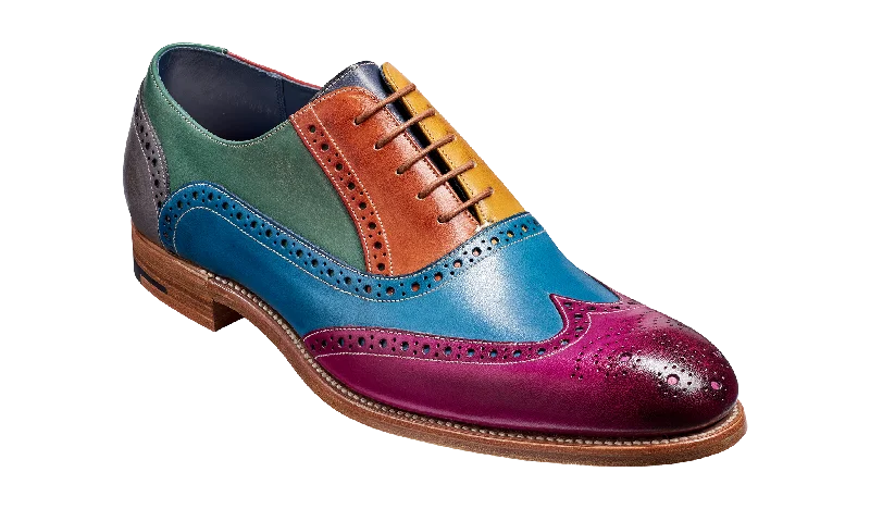 Men's Oxford shoes with a decorative inlay on the toeValiant Multi - Multi Coloured Men's Oxford shoes with a decorative inlay on the toeValiant Multi - Multi Coloured