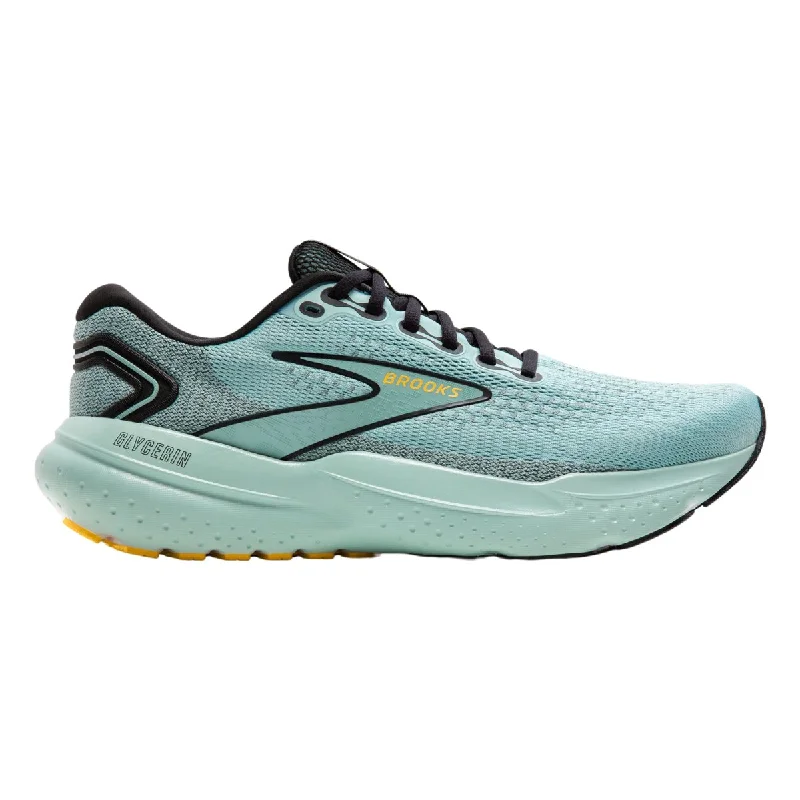 Men's Oxfords with a lace - up closure and a narrow fitBrooks Men's Glycerine 21 Cloud/Black/Gold Men's Oxfords with a lace - up closure and a narrow fitBrooks Men's Glycerine 21 Cloud/Black/Gold