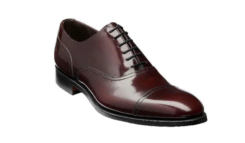 Men's Oxford shoes with a buckle closure and a pointed toeBates - Burgundy Hi Shine Men's Oxford shoes with a buckle closure and a pointed toeBates - Burgundy Hi Shine
