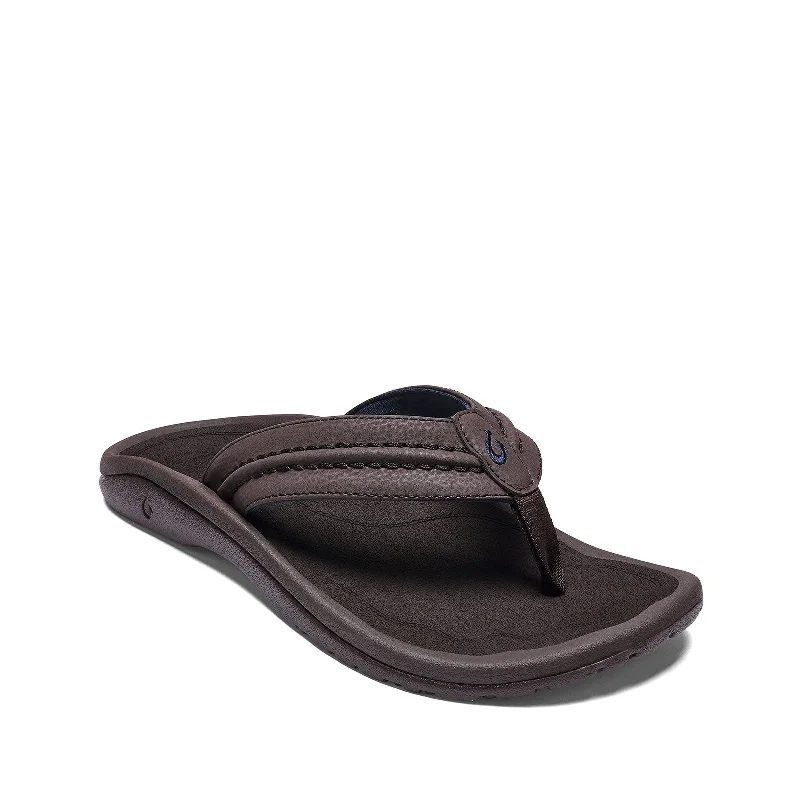 Men's sandals with a removable insole for cleaningMen's Shoes OluKai HOKUA Water Resistant Flip Flop Sandals 10161-6363 DARK WOOD Men's sandals with a removable insole for cleaningMen's Shoes OluKai HOKUA Water Resistant Flip Flop Sandals 10161-6363 DARK WOOD