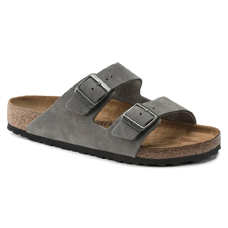 Men's sandals with a perforated leather upper for ventilationBirkenstock Arizona Nubuck Men's sandals with a perforated leather upper for ventilationBirkenstock Arizona Nubuck