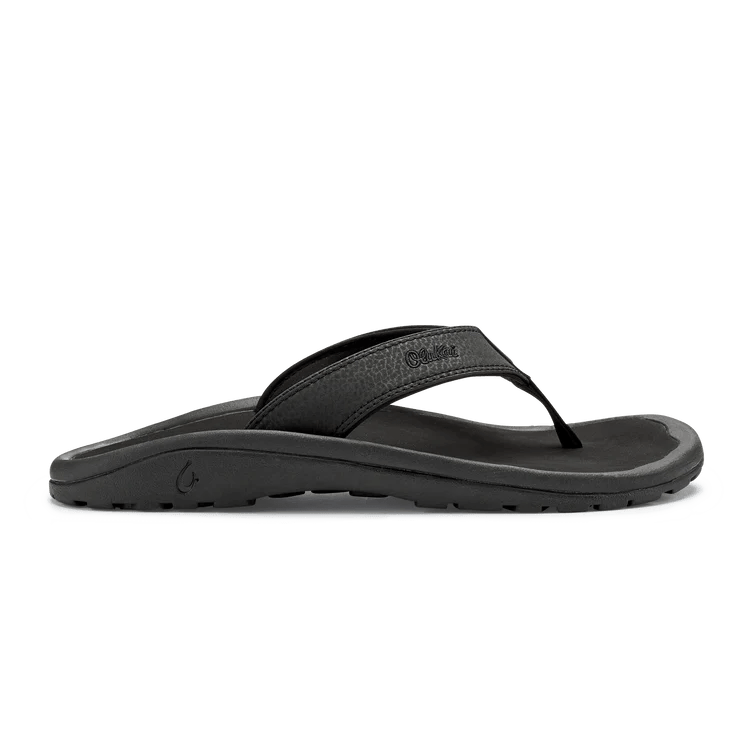 Men's sandals with a cushioned footbedOlukai Men's Ohana - Black/Black
