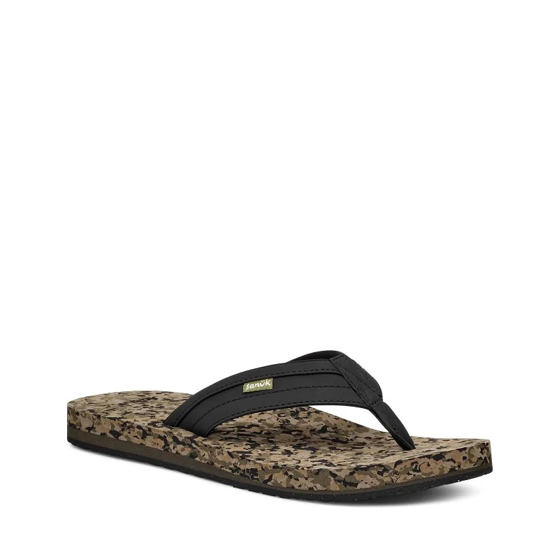 Men's sandals with a cushioned footbedMen's Shoes Sanuk ZIGGY Flip Flop Water-Resistant Sandals 1116734 BLACK MULTI Men's sandals with a cushioned footbedMen's Shoes Sanuk ZIGGY Flip Flop Water-Resistant Sandals 1116734 BLACK MULTI
