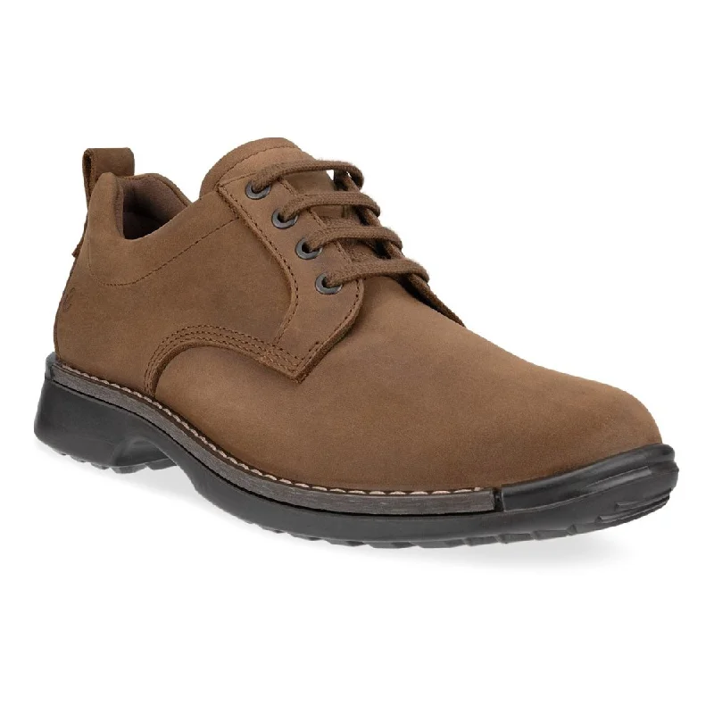 Men's Oxfords with a low - heeled design and a square toeEcco Men's Fusion Plain Toe - Cocoa Brown Men's Oxfords with a low - heeled design and a square toeEcco Men's Fusion Plain Toe - Cocoa Brown