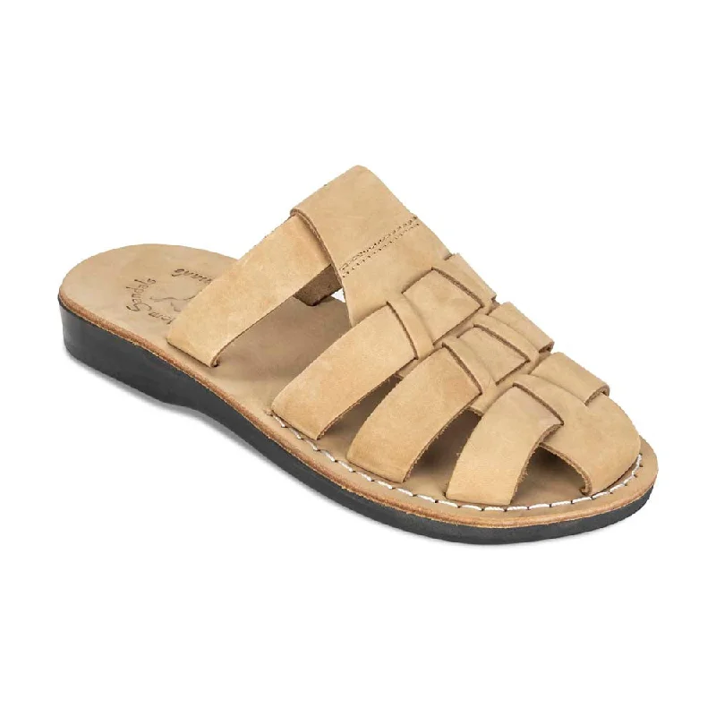 Men's sandals with a shock - absorbing insoleMichael Slide - Leather Pacific Slide Sandal | Yellow Nubuck Men's sandals with a shock - absorbing insoleMichael Slide - Leather Pacific Slide Sandal | Yellow Nubuck