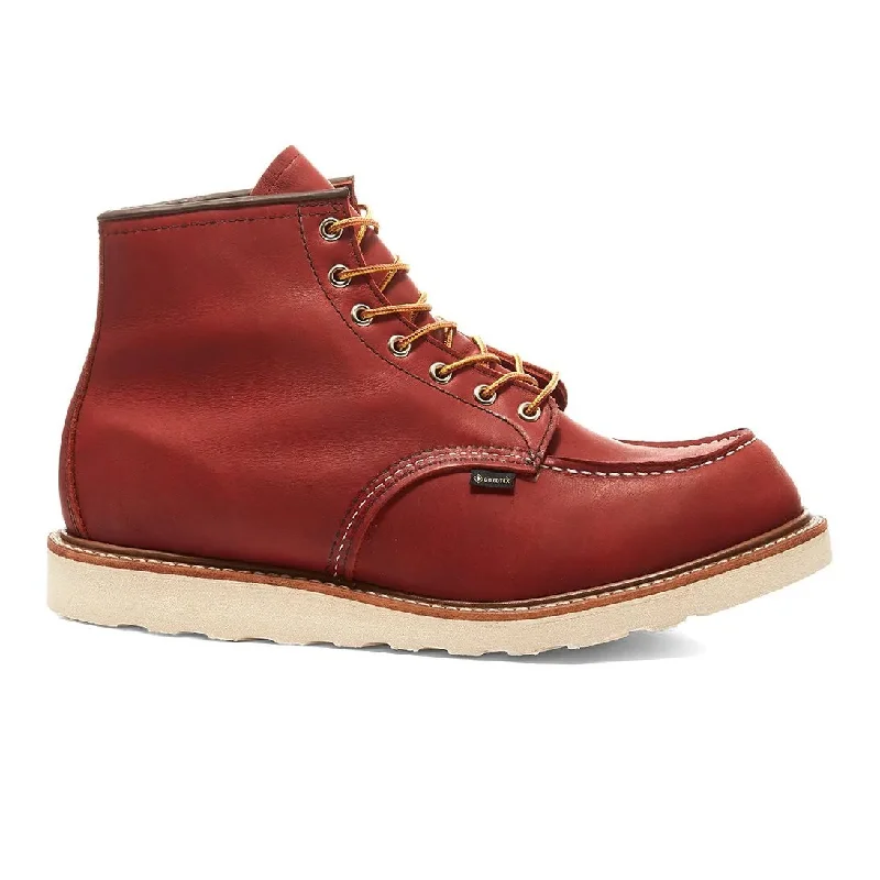 Men's Oxfords with a classic silhouette and a high - shine finishRed Wing Men's 6-Inch Classic Moc 8864 Russet Taos Gore-Tex Waterproof Men's Oxfords with a classic silhouette and a high - shine finishRed Wing Men's 6-Inch Classic Moc 8864 Russet Taos Gore-Tex Waterproof