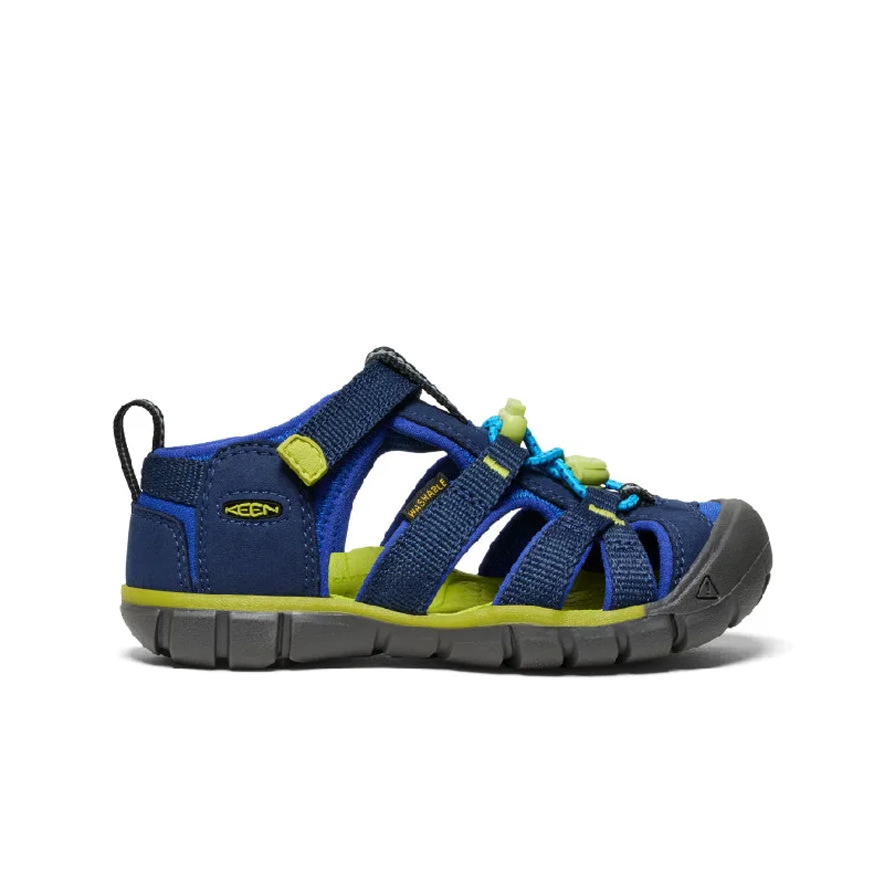 Men's sandals in a neutral color like black or brownLittle Kids' Seacamp II CNX | Naval Academy/Chartreuse Men's sandals in a neutral color like black or brownLittle Kids' Seacamp II CNX | Naval Academy/Chartreuse