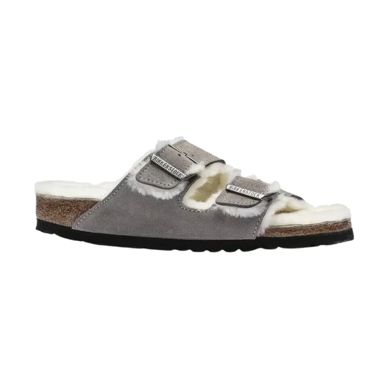 Flip - flop style men's sandals for beach wearBirkenstock Arizona Shearling Sandal - Stone Flip - flop style men's sandals for beach wearBirkenstock Arizona Shearling Sandal - Stone