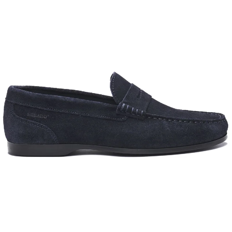 Men's loafers with a perforated leather upper for ventilation Men's loafers with a perforated leather upper for ventilation Byron Suede - Navy Blue Men's loafers with a perforated leather upper for ventilation Men's loafers with a perforated leather upper for ventilation Byron Suede - Navy Blue