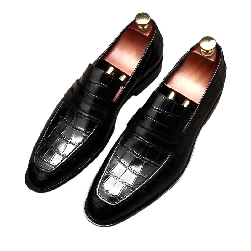 Men's loafers with a leather lining for comfort Men's loafers with a leather lining for comfort il Milanino - Elegant leather alligator print Loafers (Crocodile pattern) Men's loafers with a leather lining for comfort Men's loafers with a leather lining for comfort il Milanino - Elegant leather alligator print Loafers (Crocodile pattern)