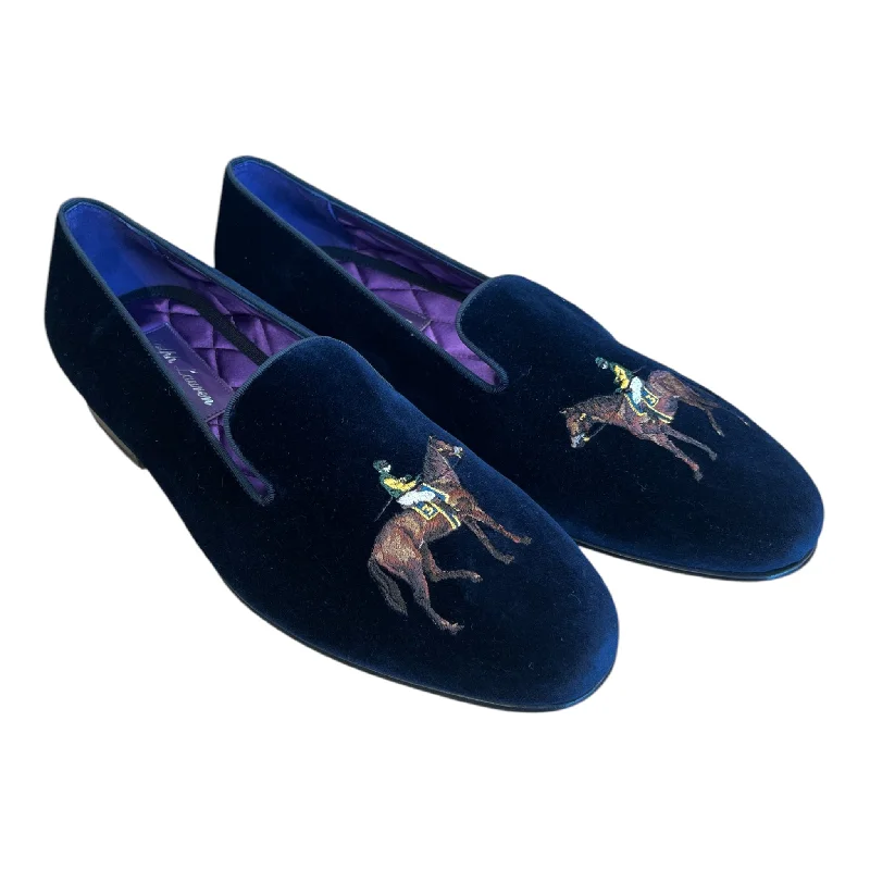 Men's loafers with a low - heeled design Men's loafers with a low - heeled design RALPH LAUREN/Loafers/US 8/Graphic/BLU/COLLIS SLIPPERS PURPLE LABEL Men's loafers with a low - heeled design Men's loafers with a low - heeled design RALPH LAUREN/Loafers/US 8/Graphic/BLU/COLLIS SLIPPERS PURPLE LABEL
