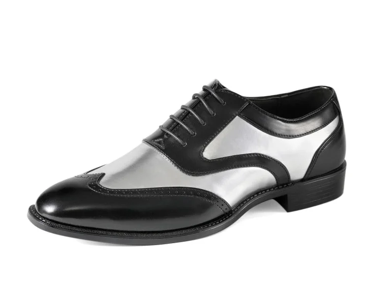 Men's leather formal Oxford shoes with a cap toe Men's leather formal Oxford shoes with a cap toe Lawson Silver Men's leather formal Oxford shoes with a cap toe Men's leather formal Oxford shoes with a cap toe Lawson Silver