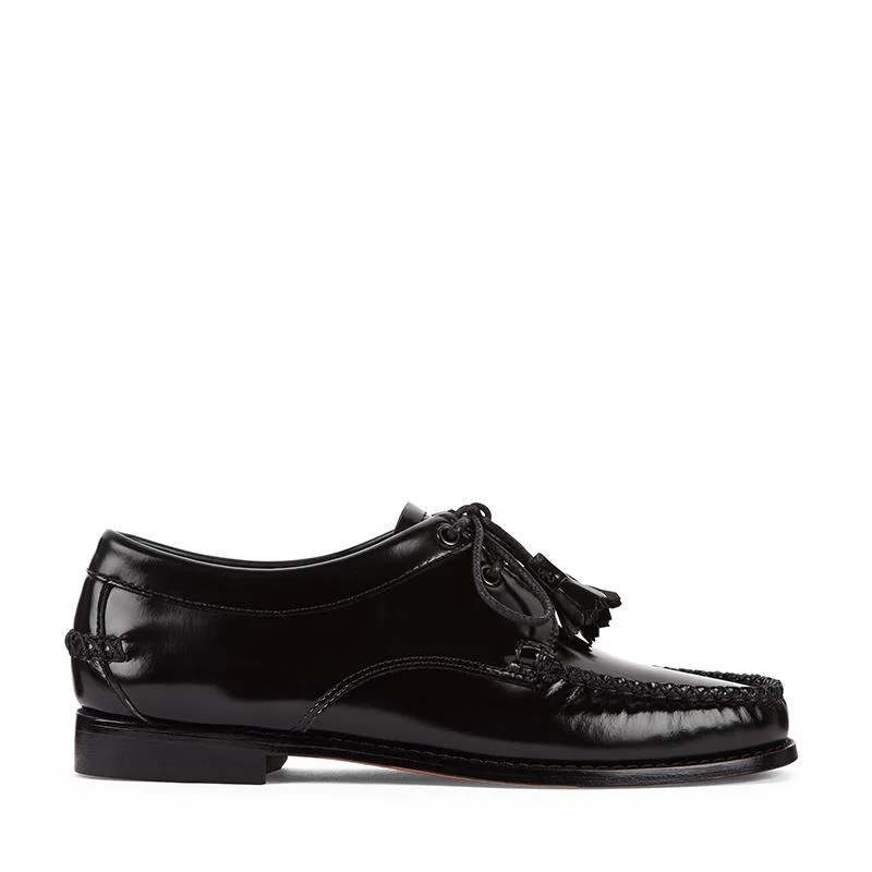 Men's loafers with a low - heeled design Men's loafers with a low - heeled design Weejun Tie - Black Leather Men's loafers with a low - heeled design Men's loafers with a low - heeled design Weejun Tie - Black Leather
