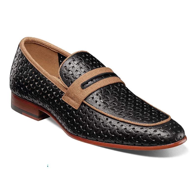 Men's leather formal Oxford shoes with a cap toe Men's leather formal Oxford shoes with a cap toe Winstead  Moc Toe Saddle Slip On/25704