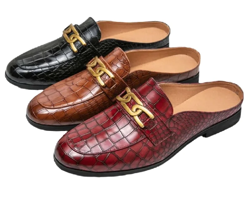 Men's loafers with a removable insole for cleaning Men's loafers with a removable insole for cleaning il lusso M - Crocodile Pattern Leather Mules backless loafers/Slippers for Men Men's loafers with a removable insole for cleaning Men's loafers with a removable insole for cleaning il lusso M - Crocodile Pattern Leather Mules backless loafers/Slippers for Men
