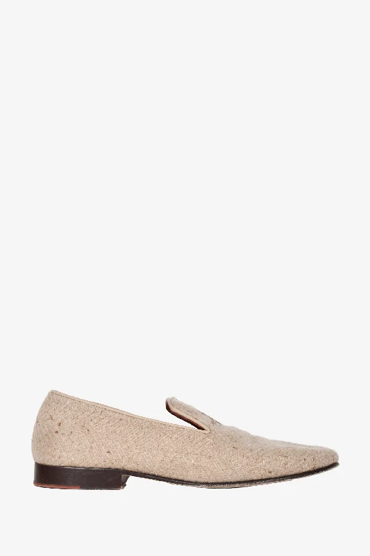 Men's leather loafers with a penny slot Men's leather loafers with a penny slot Loro Piana Beige Wool Loafers Size 40 Men's leather loafers with a penny slot Men's leather loafers with a penny slot Loro Piana Beige Wool Loafers Size 40