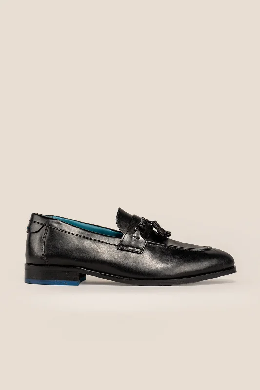 Men's leather loafers with a penny slot Men's leather loafers with a penny slot Emmet Black Men's leather loafers with a penny slot Men's leather loafers with a penny slot Emmet Black