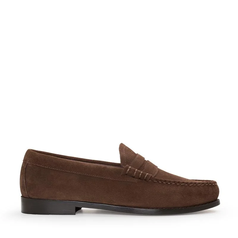 Men's loafers with a removable insole for cleaning Men's loafers with a removable insole for cleaning Weejun Larson Moc Penny - Dark Brown Suede Men's loafers with a removable insole for cleaning Men's loafers with a removable insole for cleaning Weejun Larson Moc Penny - Dark Brown Suede