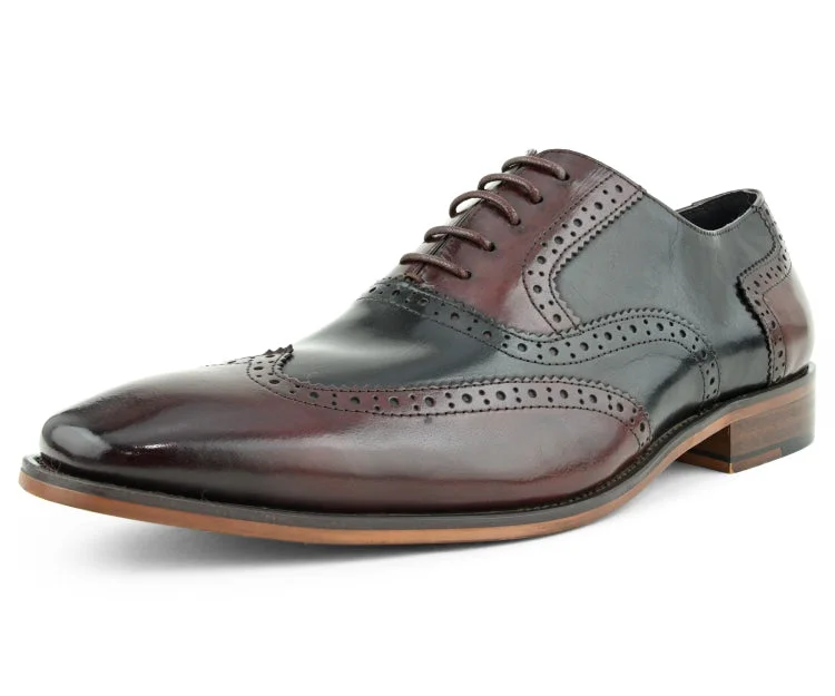 Men's formal shoes with a contrast stitching detail Men's formal shoes with a contrast stitching detail AG100 Burgundy Men's formal shoes with a contrast stitching detail Men's formal shoes with a contrast stitching detail AG100 Burgundy
