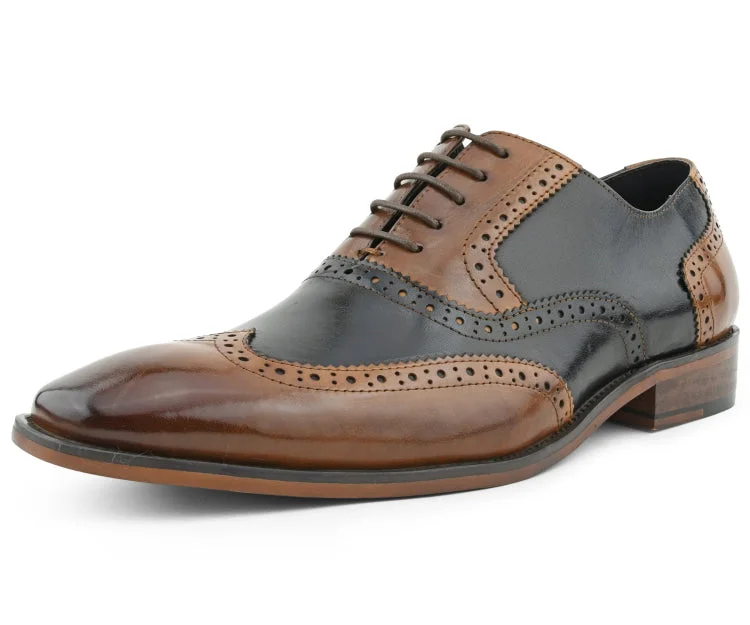 Men's formal shoes with a contrast stitching detail Men's formal shoes with a contrast stitching detail AG100 Tan Men's formal shoes with a contrast stitching detail Men's formal shoes with a contrast stitching detail AG100 Tan