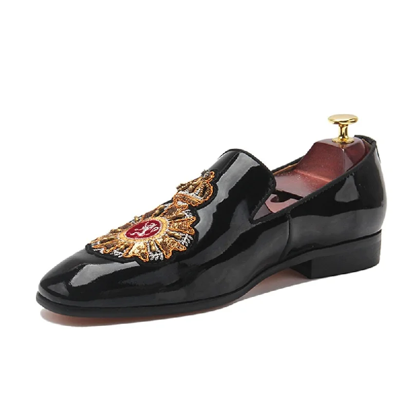 Men's loafers with a low - heeled design Men's loafers with a low - heeled design LUXX Royale - Luxurious Patent Leather Loafers For men - Red Bottom Men's loafers with a low - heeled design Men's loafers with a low - heeled design LUXX Royale - Luxurious Patent Leather Loafers For men - Red Bottom
