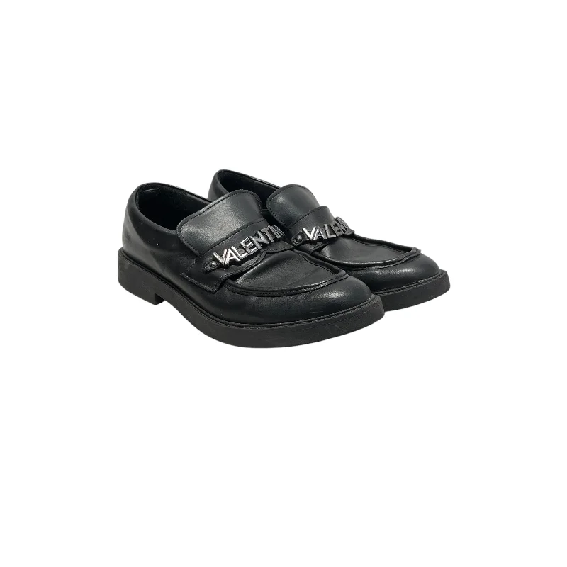 Men's loafers with a smooth leather finish Men's loafers with a smooth leather finish VALENTINO/Loafers/US 9.5/Leather/BLK/gunmetal valentino front Men's loafers with a smooth leather finish Men's loafers with a smooth leather finish VALENTINO/Loafers/US 9.5/Leather/BLK/gunmetal valentino front