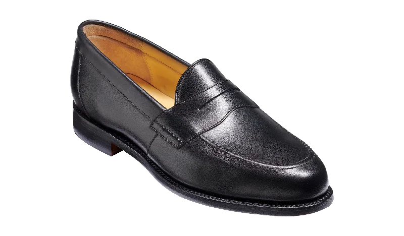 Men's loafers with a leather lining for comfort Men's loafers with a leather lining for comfort Barker Porthsmouth Traditional American Loafer - Black Calf Men's loafers with a leather lining for comfort Men's loafers with a leather lining for comfort Barker Porthsmouth Traditional American Loafer - Black Calf
