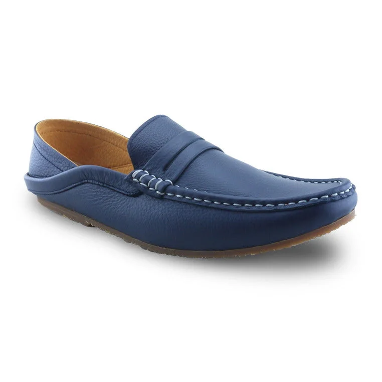 Men's loafers with a perforated leather upper for ventilation Men's loafers with a perforated leather upper for ventilation Libero Loafer Wrinkle Soft Navy