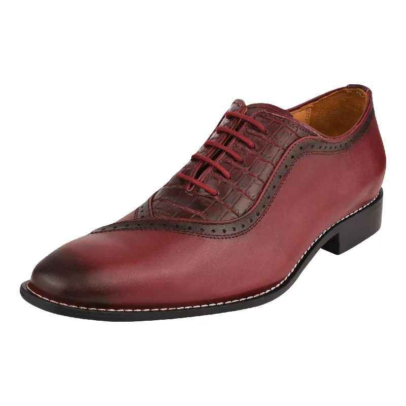 Burgundy/Croco
