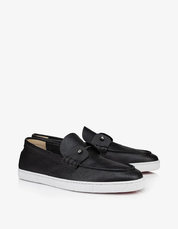 Men's loafers with a low - heeled design Men's loafers with a low - heeled design Christian Louboutin Chambeliboat Black Boat Shoes Men's loafers with a low - heeled design Men's loafers with a low - heeled design Christian Louboutin Chambeliboat Black Boat Shoes