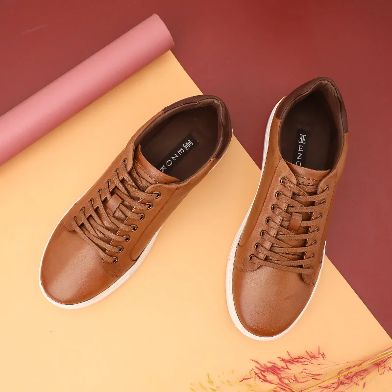 Men's loafers with a moc - toe design Men's loafers with a moc - toe design Ezok Tan Leather Sneaker For Men Men's loafers with a moc - toe design Men's loafers with a moc - toe design Ezok Tan Leather Sneaker For Men
