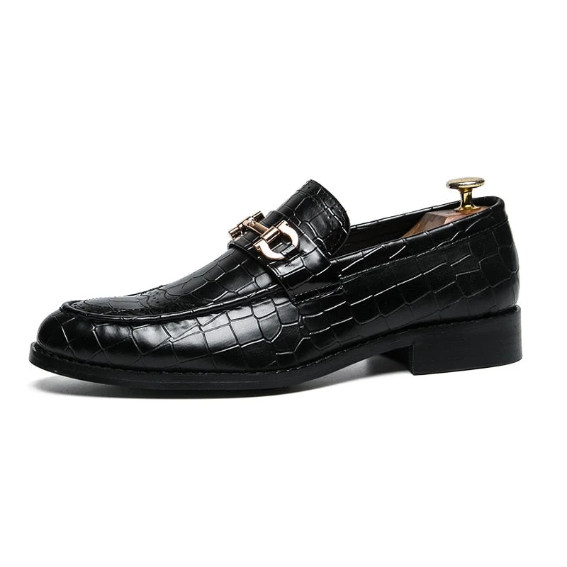 Men's loafers with a leather lining for comfort Men's loafers with a leather lining for comfort Tamer - Men's Italian Style Alligator print Loafers with horsebit decoration Men's loafers with a leather lining for comfort Men's loafers with a leather lining for comfort Tamer - Men's Italian Style Alligator print Loafers with horsebit decoration