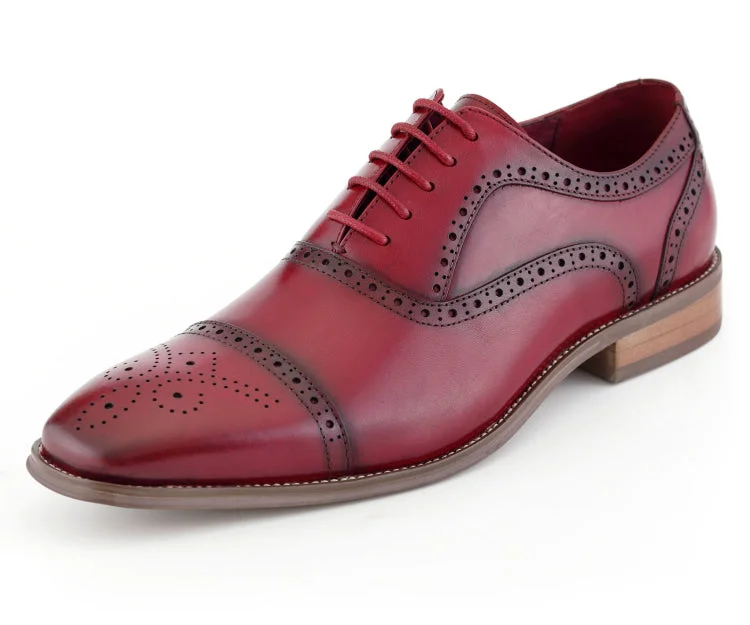 Men's formal shoes with a contrast stitching detail Men's formal shoes with a contrast stitching detail AG114 Red Men's formal shoes with a contrast stitching detail Men's formal shoes with a contrast stitching detail AG114 Red
