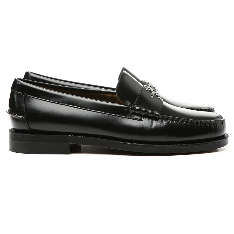 Men's loafers with a perforated leather upper for ventilation Men's loafers with a perforated leather upper for ventilation Classic Dan Sun HTC LA - Black Men's loafers with a perforated leather upper for ventilation Men's loafers with a perforated leather upper for ventilation Classic Dan Sun HTC LA - Black