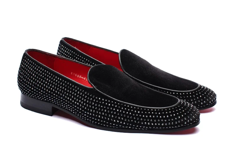 Men's loafers with a low - heeled design Men's loafers with a low - heeled design The Kouza Diamond Loafers - Black Men's loafers with a low - heeled design Men's loafers with a low - heeled design The Kouza Diamond Loafers - Black
