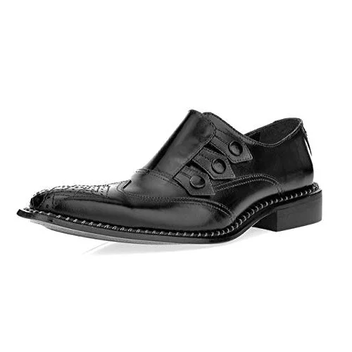 Men's formal shoes with a leather sole and heel Men's formal shoes with a leather sole and heel Neeson Leather Oxford Style Monk Straps Men's formal shoes with a leather sole and heel Men's formal shoes with a leather sole and heel Neeson Leather Oxford Style Monk Straps