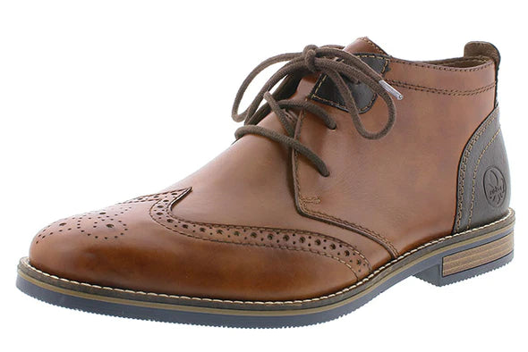Men's leather formal Oxford shoes with a cap toe Men's leather formal Oxford shoes with a cap toe Rieker 13543-24 Men's leather formal Oxford shoes with a cap toe Men's leather formal Oxford shoes with a cap toe Rieker 13543-24